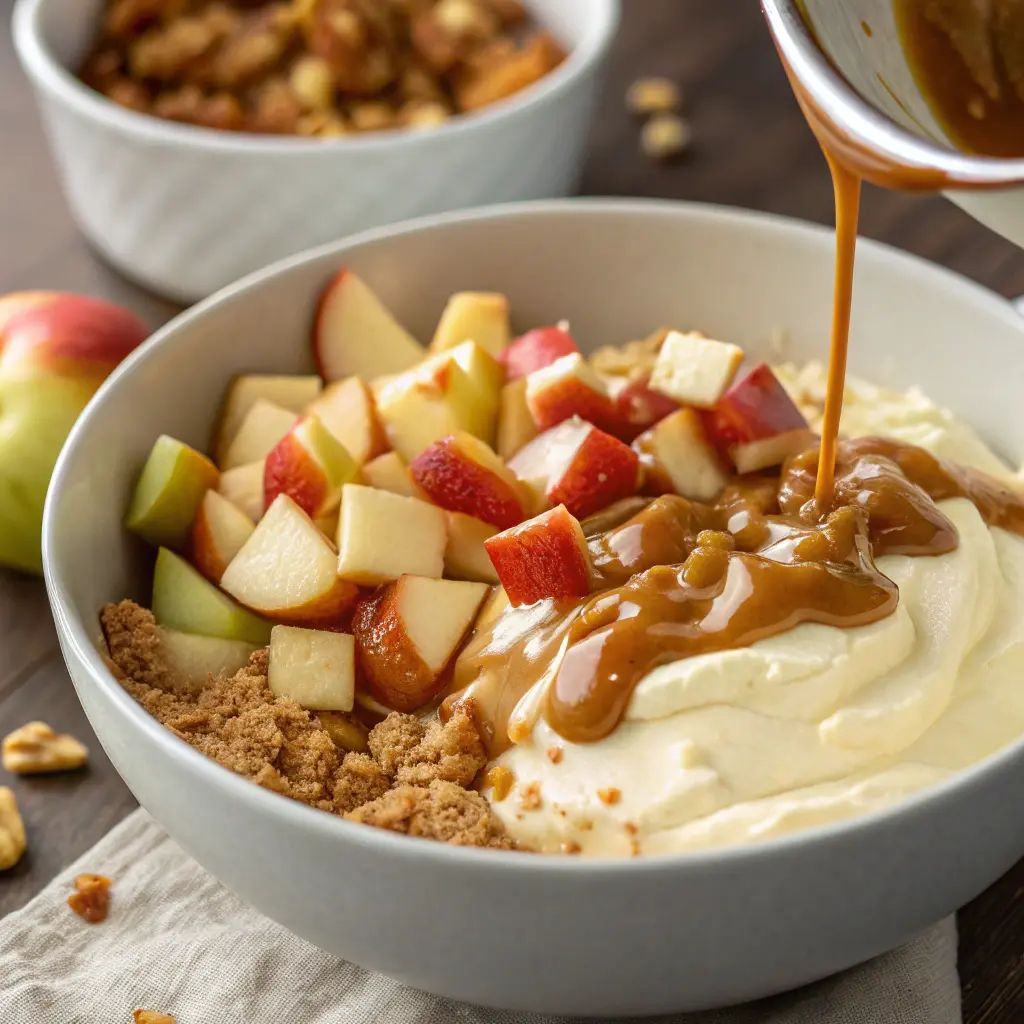 Caramel Apple Cheesecake Pie