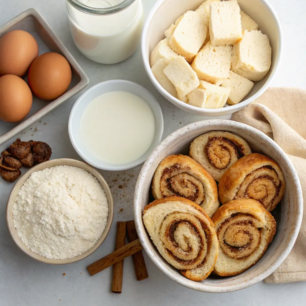 Cinnamon Roll Cheesecake French Toast Bake