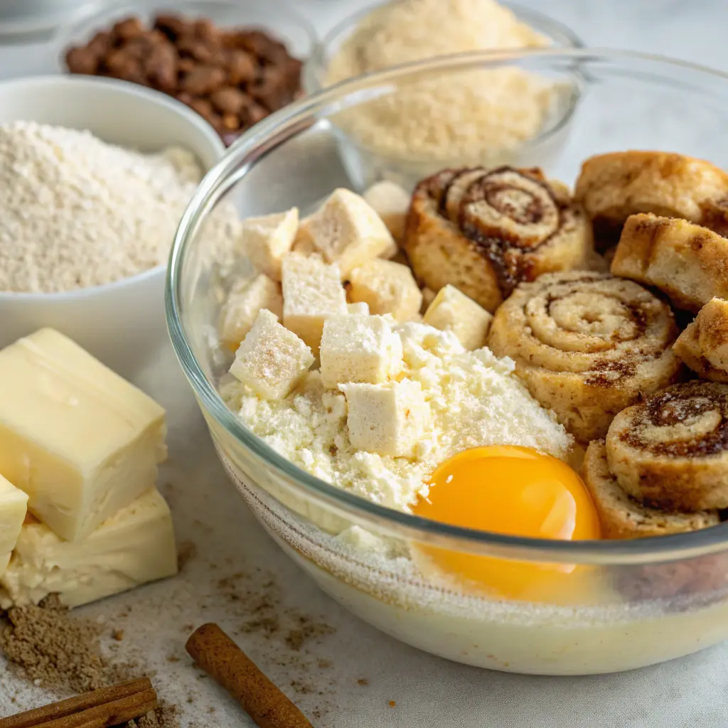 Cinnamon Roll Cheesecake French Toast Bake