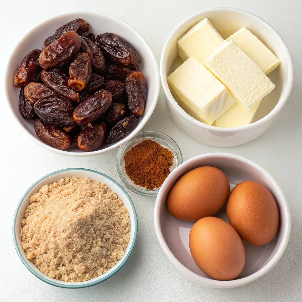 Cinnamon Streusel Date Cake