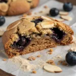 4-Ingredient Almond Blueberry Cookies