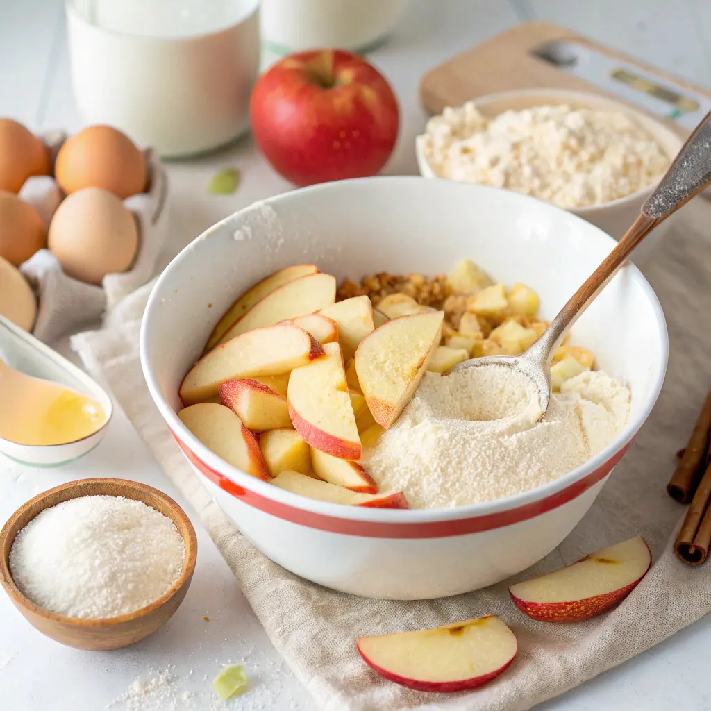 Sugar-Free German Apple Custard Cake (Soft, Creamy & Melt-in-Your-Mouth Delicious!)