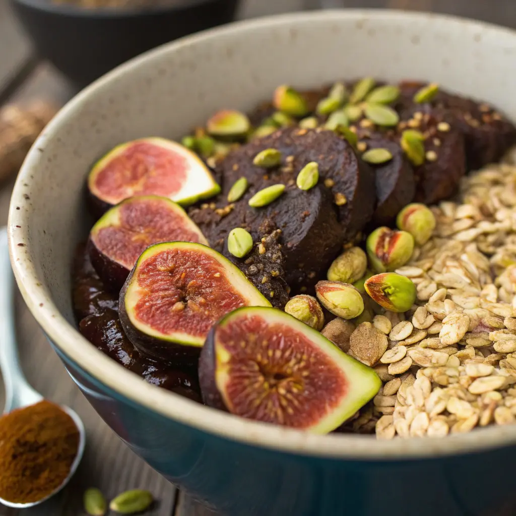 Fig Pistachio Oat Brownies