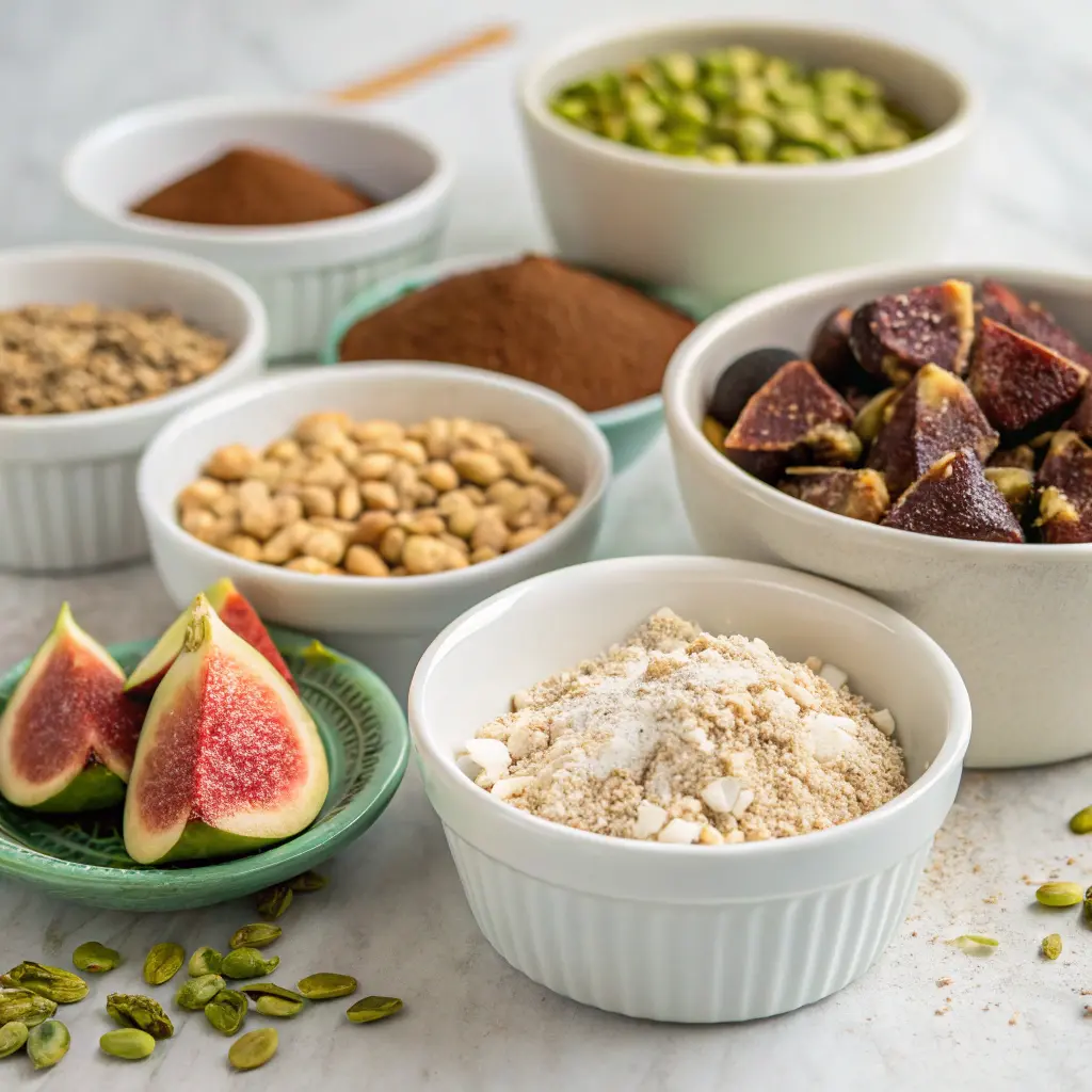 Fig Pistachio Oat Brownies