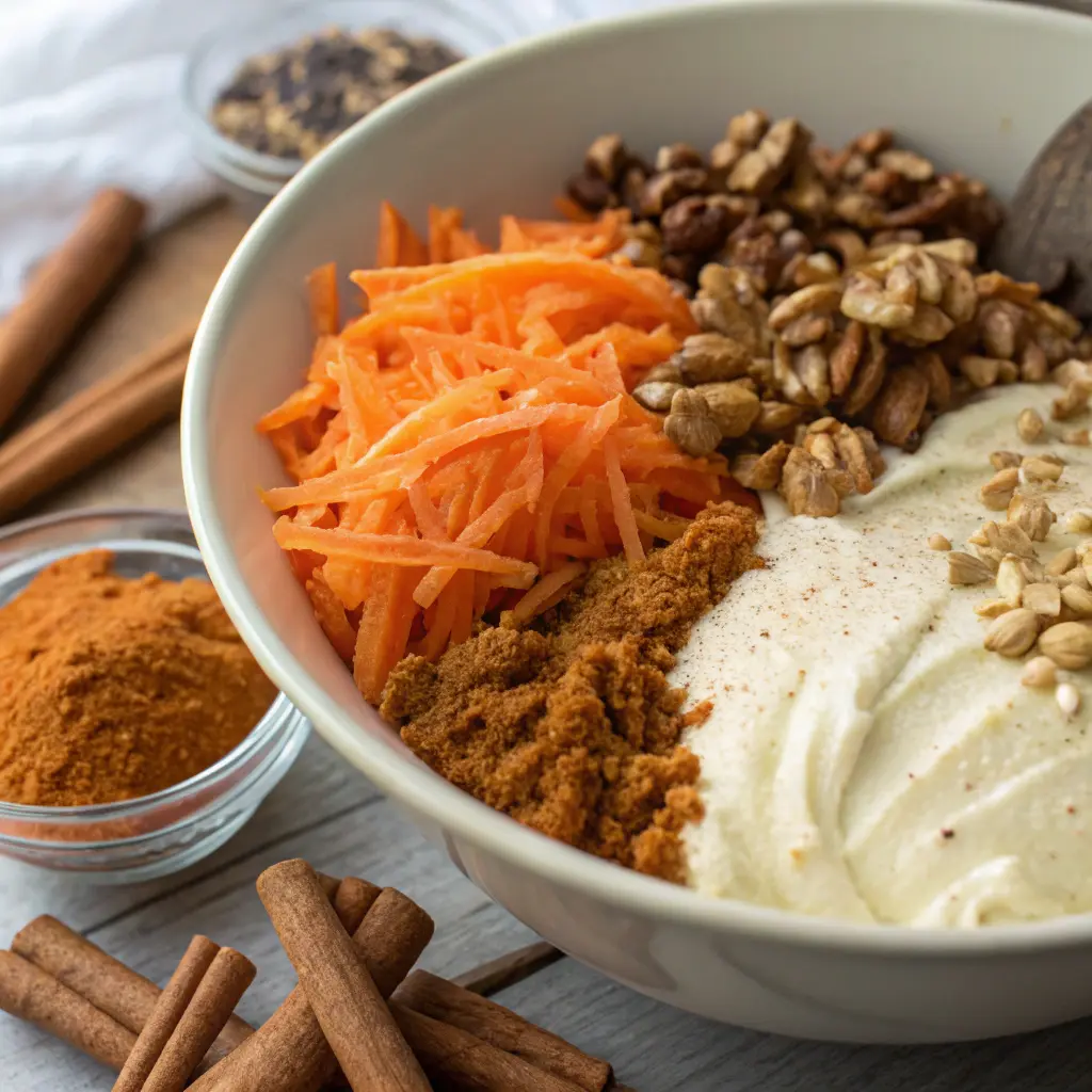 Irresistible Ginger Walnut Carrot Cake with Cream Cheese Frosting (The Cozy Bakery-Style Favorite You’ll Fall in Love With!) 8 ginger walnut carrot cake