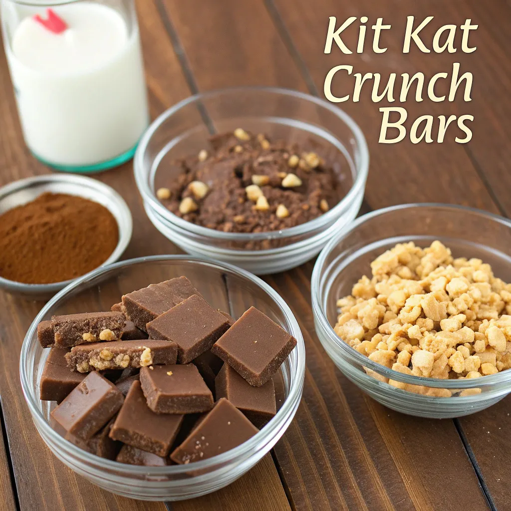 Homemade Kit Kat Crunch Bars