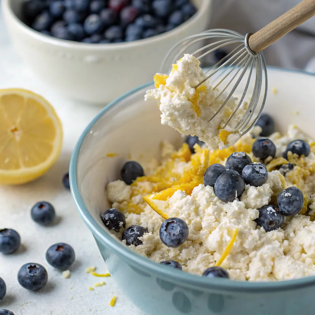 Lemon Blueberry Cottage Cheese Protein Bites