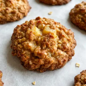 No Flour Apple Pie Oat Cookies