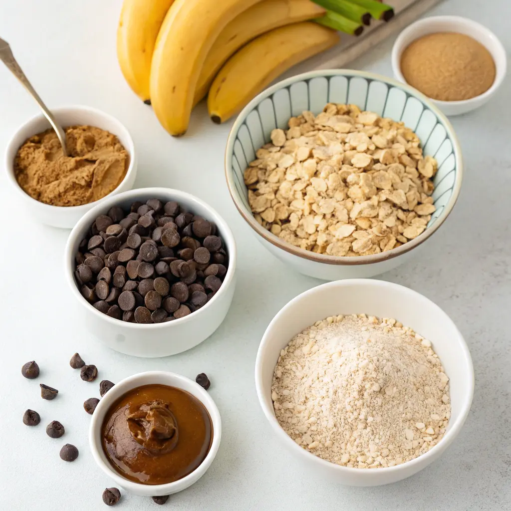 No Flour No Sugar Chocolate Banana Oat Dessert Bars