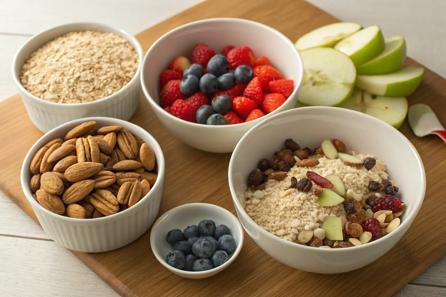 No-Flour Oat Cake with Fruits & Nuts