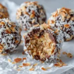 Easy 3-Ingredient Banana Coconut Chocolate Balls (Naturally Sweet & No-Bake!)