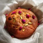 Flourless Cardamom Rose Greek Yogurt Cake