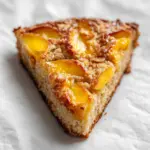 No-Flour Peach Greek Yogurt Oat Cake