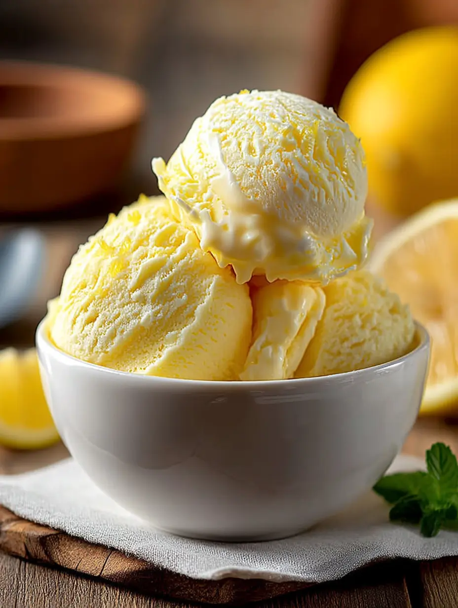 Sugar-Free Lemon Ice Cream