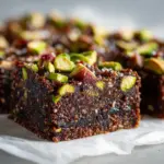 Fig Pistachio Oat Brownies