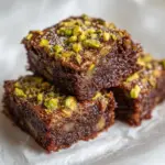 Fig Pistachio Oat Brownies