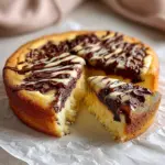 Vanilla Cake with Chocolate Fudge
