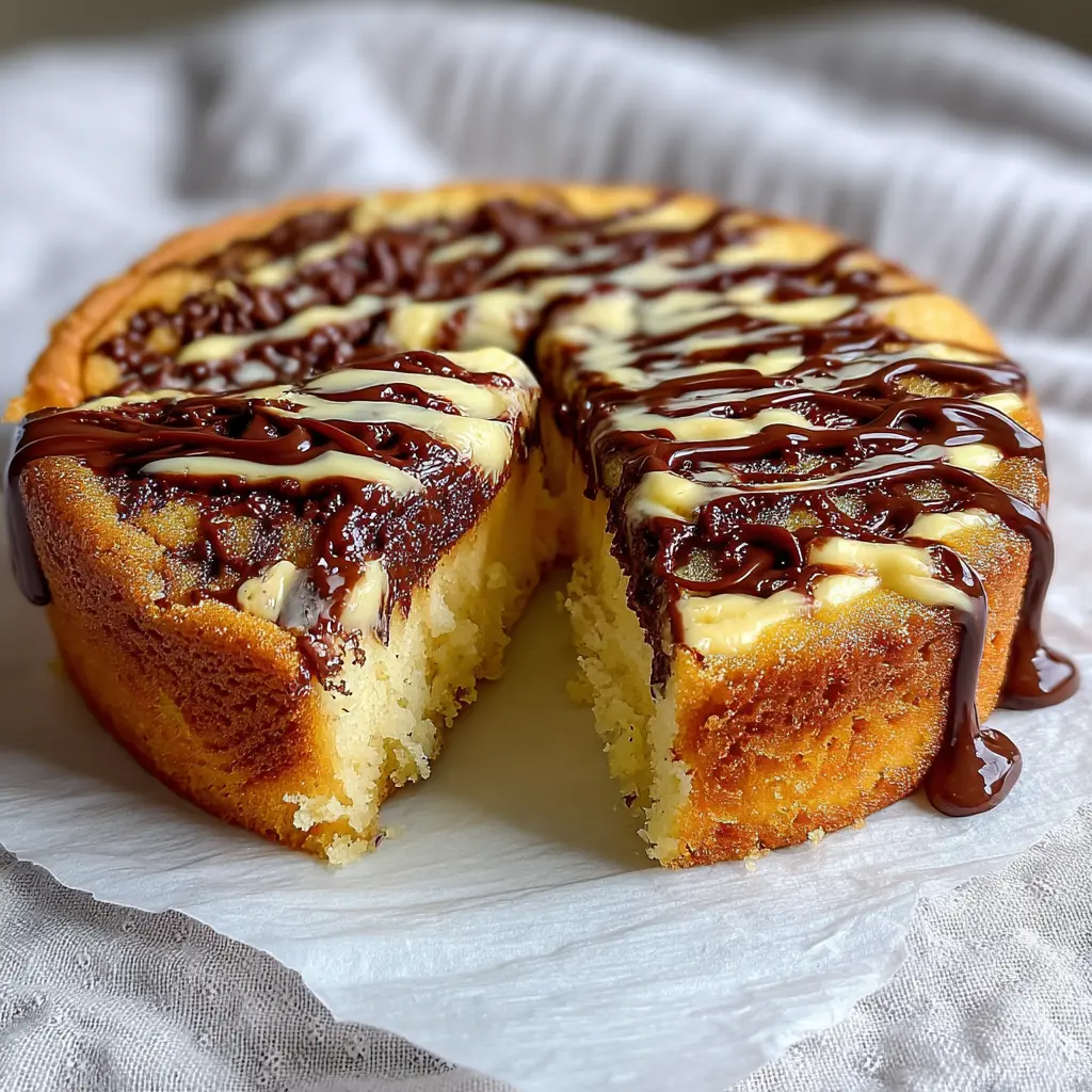 Vanilla Cake with Chocolate Fudge