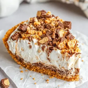 No-Bake Butterfinger Pie
