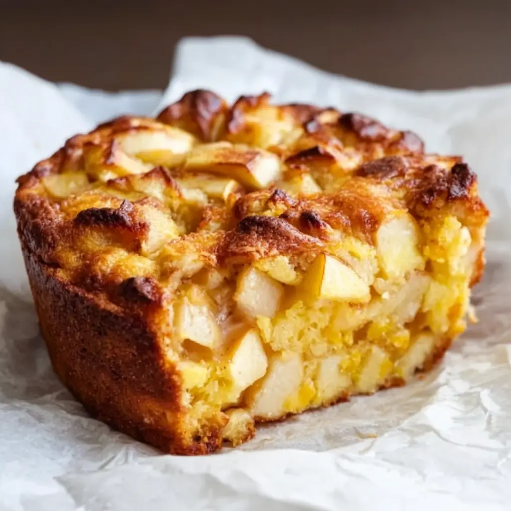 Warm Apple Cinnamon Cottage Cheese Bake