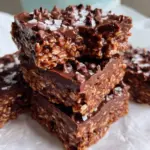 4-Ingredient Chocolate Oat Fudge Bars