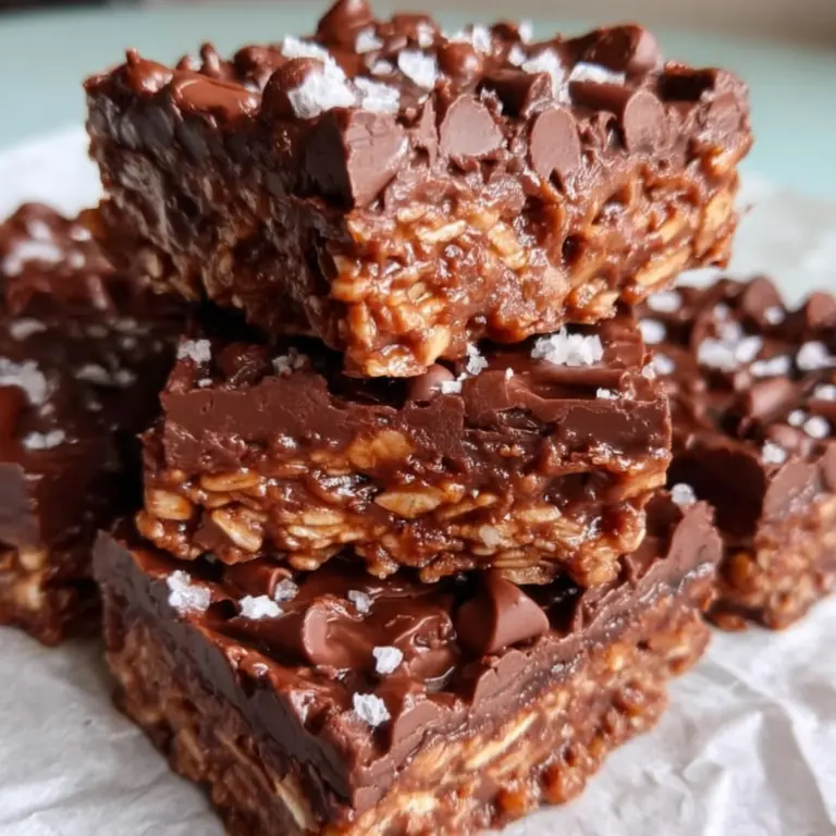 4-Ingredient Chocolate Oat Fudge Bars
