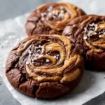 3-Ingredient Flourless Peanut Butter Swirl Cookies