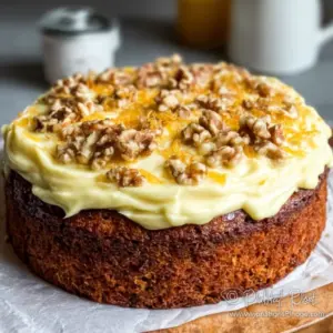ginger walnut carrot cake