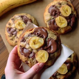 Banana Bread Chocolate Chip Cookies