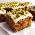 Sugar-Free Pistachio Carrot Cake Squares