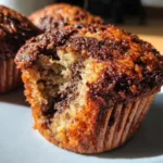 4-Ingredient Banana Cocoa Oat Muffins