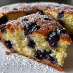 No-Flour Blueberry Lemon Oat Cake