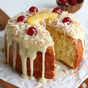Piña Colada Pound Cake