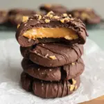 4-Ingredient Chocolate Peanut Butter Cookies