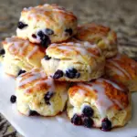 Blueberry Glazed Cloud Biscuits