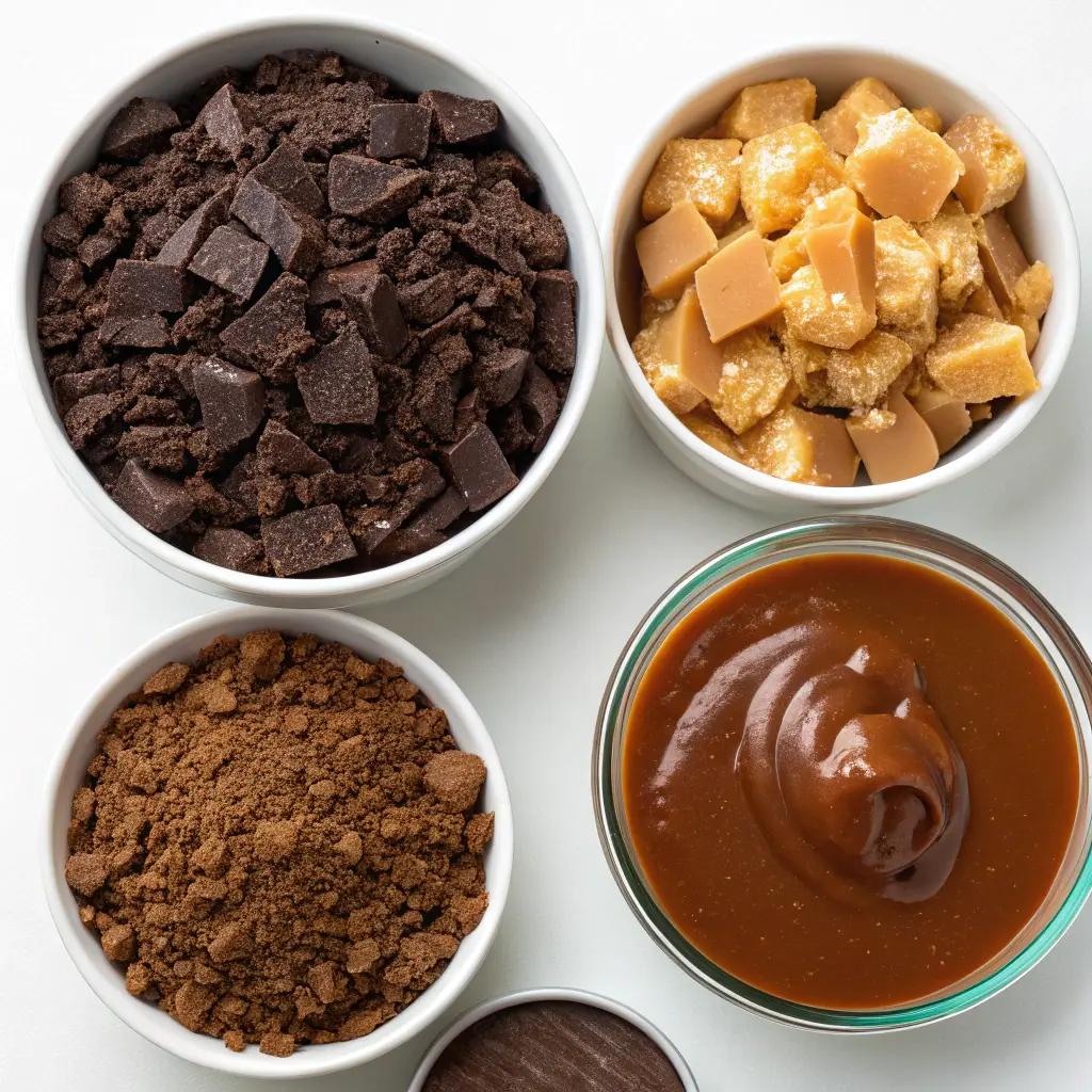 Smashed Chocolate Caramel Crunch Dump Cake