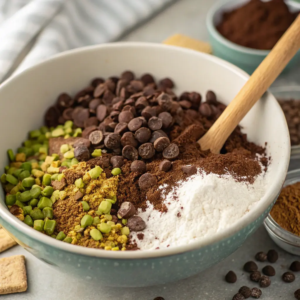 Triple Chocolate Pistachio Loaf