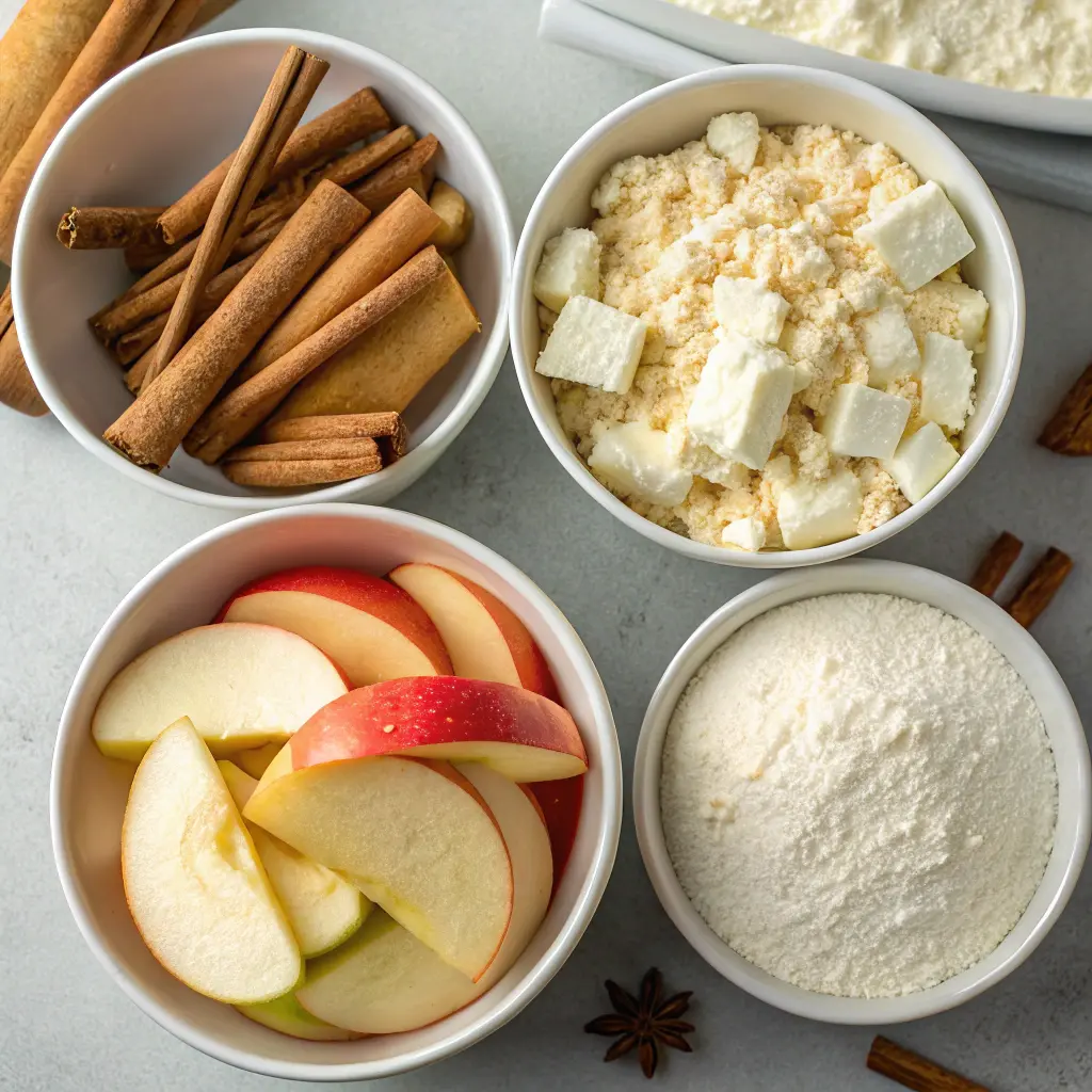 Warm Apple Cinnamon Cottage Cheese Bake