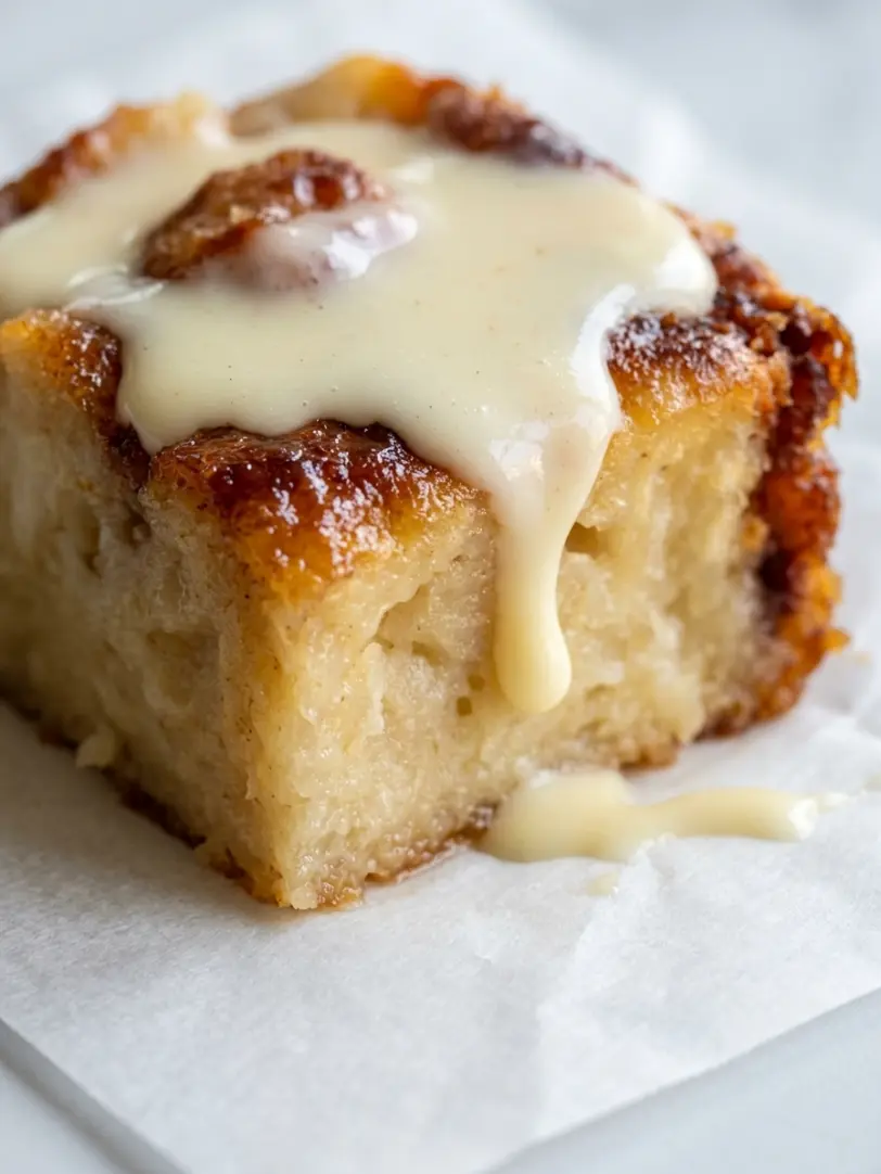 Bread Pudding with Vanilla Sauce