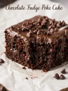 Chocolate Fudge Poke Cake