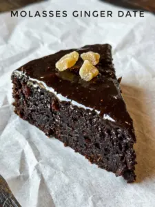 Molasses Ginger Date Cake