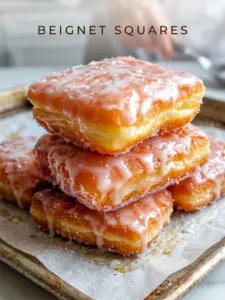 Glazed Buttermilk Beignet Squares