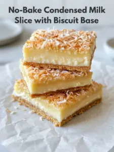 No-Bake Condensed Milk Slice
