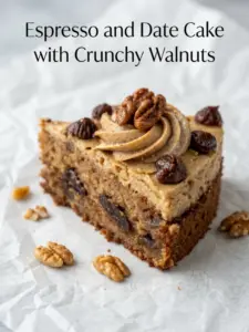 Rich Espresso and Date Cake