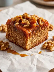 Sugar-Free Sticky Walnut Cake