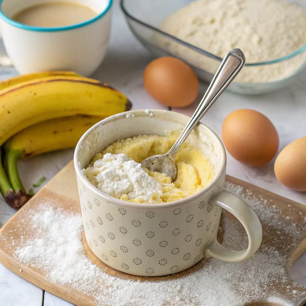 Banana Bread Mug Cake