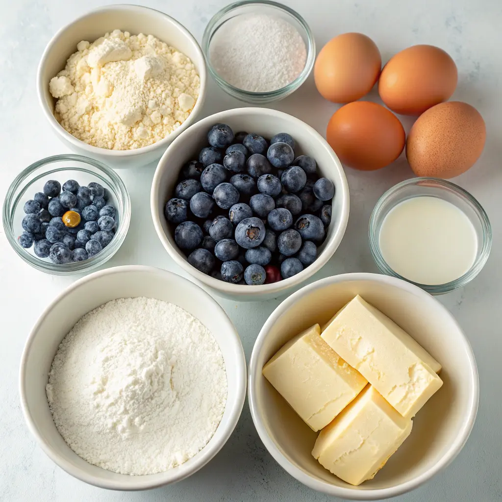 Incredible Blueberry Muffin Cake with Heavenly Vanilla Glaze – Soft, Moist & Bursting with Blueberries
