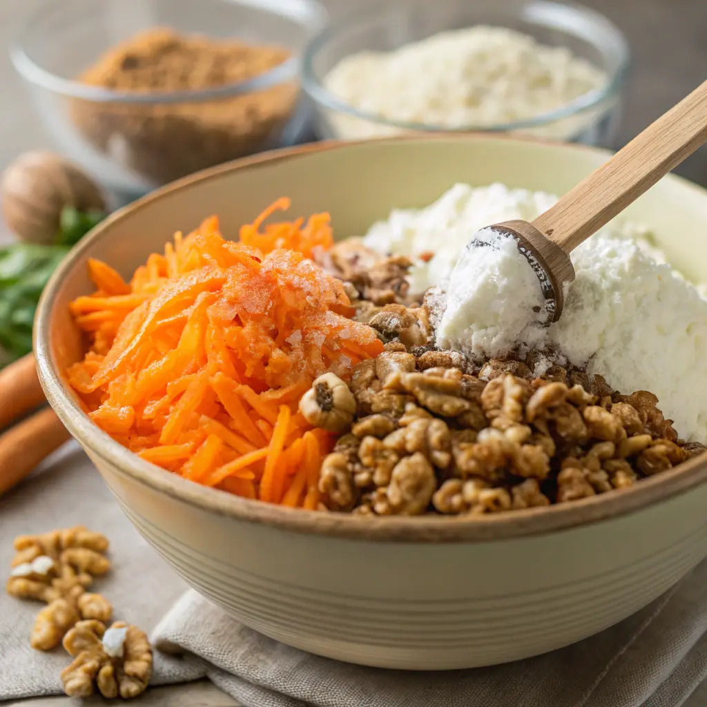 Carrot Walnut Cream Cheese Loaf