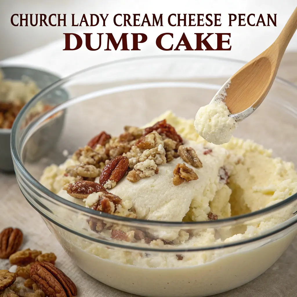 Church Lady Cream Cheese Pecan Dump Cake – The Easiest Southern Potluck Dessert Everyone Loves