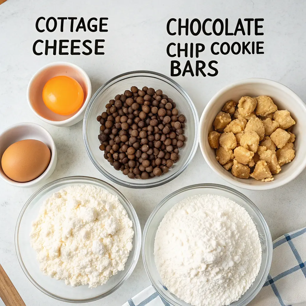 Cottage Cheese Chocolate Chip Cookie Bars – Chewy, High-Protein Treat 7 Cottage Cheese Chocolate Chip Cookie Bars